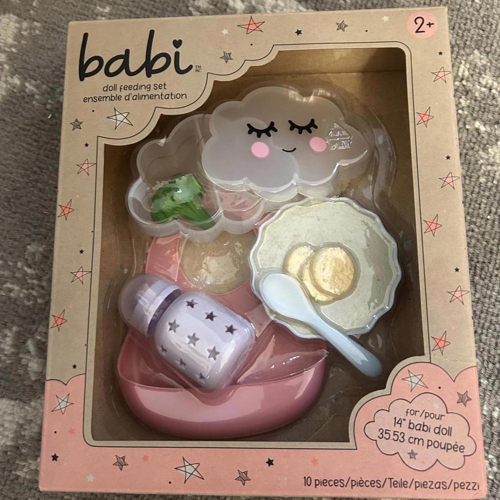 Babi Baby Doll Feeding Set 10 Pieces NEW)